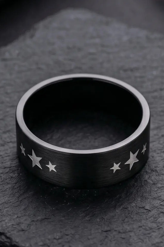 BLACK STARS RING