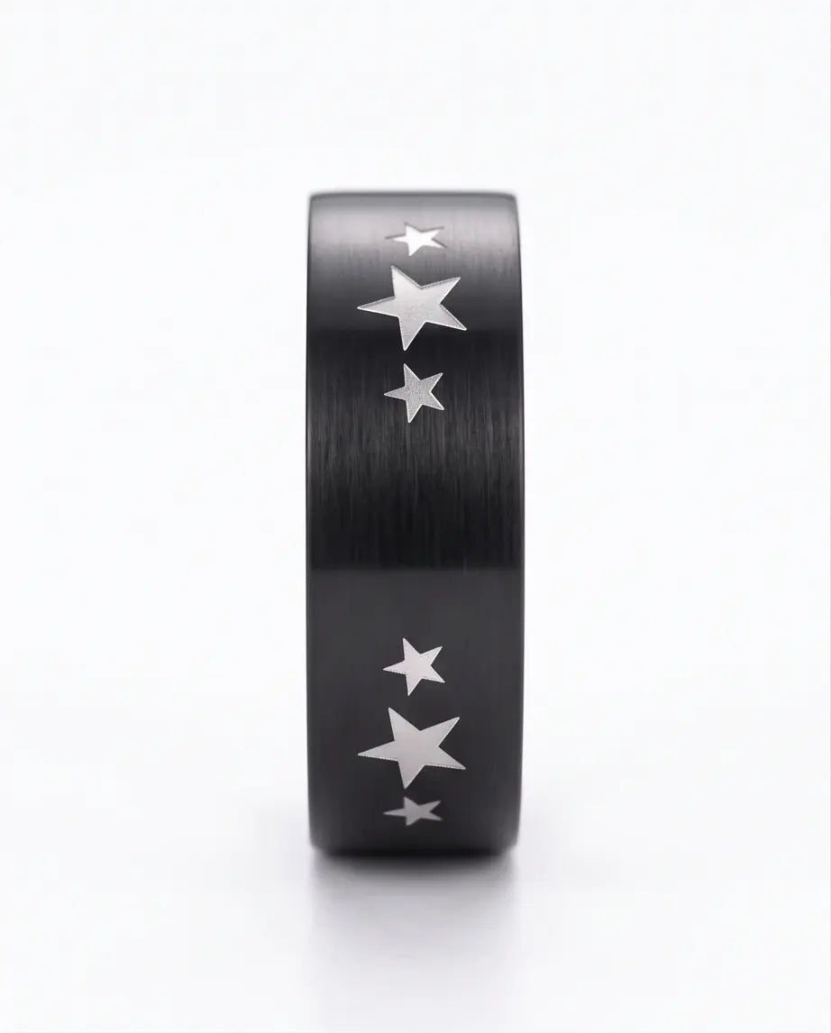 BLACK STARS RING