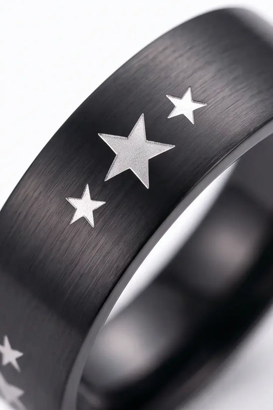 BLACK STARS RING